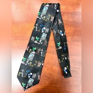 Looney Tunes 1997 Stamp Collection Tie Marvin The Martian Taz Road Runner Bugs